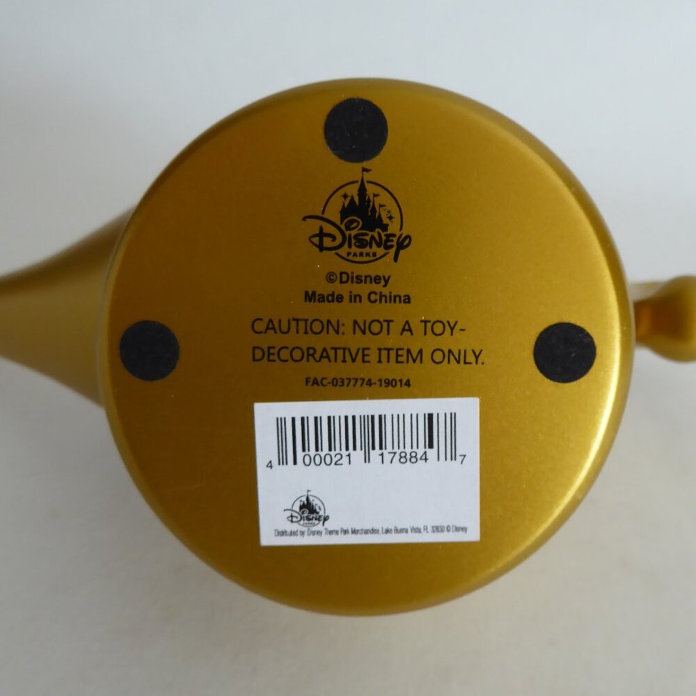 NEW 11” DISNEY ALADDIN GENIE INSIDE LIDDED GOLD LAMP RESIN SCULPTURE - Picture 13 of 15